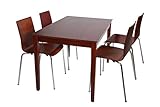 3244 ダイニング 5点セット 4人用 4名用 ラバーウッド テーブル W120 シェルチェア 4脚 ( MTS-060_BR MTS-003_BR )