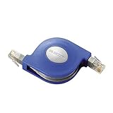 【2007年モデル】ELECOM LANケーブル Cat5準拠 モバイル 巻き取り式 2.5m ブルー LD-MCTU/BU2