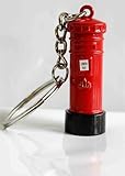 I love London Novelty British Flag Union Jack Postbox Letterbox Keyring SOUVENIR by SystemsEleven