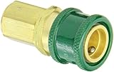 Eaton Hansen GR605R Brass 600 Series Oxyacetylene Service, Coupler Socket, 1/4 Body size x 9/16 NPT 
