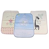 Lovoski 3枚セット　　赤ちゃん　　ポータブル　　防水　　旅行　　おむつ　　おむつ交換マット　　50x70cm