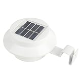 iSunMoon Outdoor Solar Powered LED Gutter Light Fence Roof Gutter Garden Yard Wall Lamp [並行輸入品]