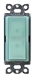 Lutron SC-1PS-SG Diva 15-Amp, 120-Volt to 277-Volt Single-pole Switch in Sea Glass [並行輸入品]