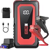 NWISE ジャンプスターター 2000Aピーク電流 大容量 12V 車用エンジンスターター (最大8.0Lガソリン車・7Lディーゼル車対応) モバイルバッテリー LEDライト搭載 日本語取扱説明書 PSE認証