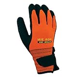 ミエローブ ゴム背抜き防寒手袋 ホットインパルス オレンジ+ブラック 722 M