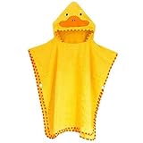 Cute Baby Hooded Towel,STAR-TOP 100% Organic Cotton,Soft,Children's Cartoon Bathrobe for Baby Gifts 