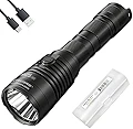 NITECORE MH25 v2 1300ルーメン タクティカルフラッシュライト USB-C充電式 ロングスロー 5000mAhバッテリーとLumentacバッテリーオーガナイザー付き