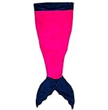 Blankie Fins Mermaid Blanket Tails- Minky Fleece Blanket/Bags for Kids, Pink/Blue [並行輸入品]