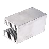 D DOLITY アルミニウム　Uスロット付き　ファンヒートシンク　LEDヒートシンク　40x40x80mm　銀　高性能　安定性