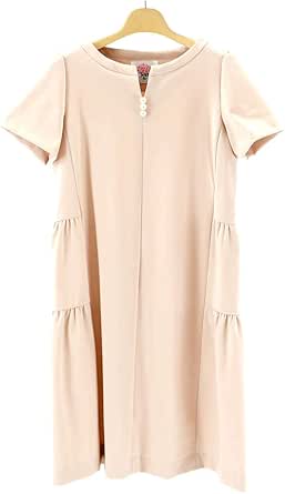 Amazon Co Jp Toilette トワレ ワンピース レディース ミセス 春夏 上品 半袖 パール使い 部分ティアードデザイン 日本製 ピンク 15 服 ファッション小物