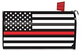 シンレッドライン磁気メールボックスカバーPatriotic消防士標準Briarwood Lane