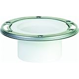 Open Closet Flange With Stainless Steel Ring-4"HUB SS PVC CLST FLANGE (並行輸入品)