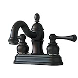 Kingston Brass KB3905BL Vintage Centerset Lavatory Faucet with Retail Pop-Up, 4-Inch, Oil Rubbed Bro