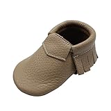 ベビーソフトソールレザーウォーキングシューズ男の子女の子乳児幼児タッセルCozy Crib Moccasins砂利 US サイズ: US 4M (4.5in/3-6Month) カラー: グレー