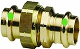 Viega 79130 ProPress Zero Lead Bronze Union with 3/4-Inch P x P, 5-Pack by Viega