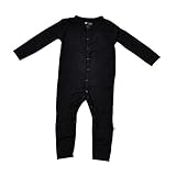 Kyteベビーロンパース – Baby Footless Coverallsソフトのオーガニックバンブー素材 – 0 – 24ヶ月 カラー: ブラック