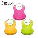 お食事エプロン スタイ(よだれかけ スタイ/スーパービブ/袖なし/保育園/女の子/男の子）防水 食事 エプロン スタイ シリコンスタイ よだれかけ スタイ ビブ よだれカバー かわいい (3枚セット（