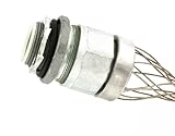 Leviton l7905 1 – 1 / 4インチ、ストレート、オス、アルミボディ、liquid-tightメタルコア電線管、strain-reliefグリップ