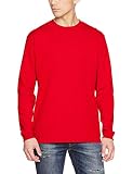 5.6oz ロングスリーブTシャツ (1.6インチリブ) 501101 レッド 2XL