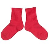 Polarn O Pyret暖かいウールソックス(ベビー) カラー: レッド