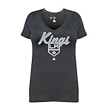 NHL Los Angeles Kings半袖VネックTシャツ、3 x、ブラック
