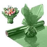 happykau セロファン カラーセロハン セロファンラップロール 30m 大容量 幅40cm 結婚式 ギフト生日 花 包装用紙 小学生手作り (グリーン)