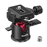 SMALLRIG 自由雲台 360度回転可 アルミ製 アルカスイスプレート 1 4"と3 8"取付ネジ付き-2665