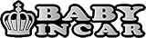 BABY IN CARマグネット（シルバー）