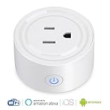 ミニ wifi　スマートコンセント Aitmexcn　スマートプラグ Alexa Echo/GoogleホームIFTTT対応　無線リモコン ハブ不要　タイミング機能付き　遠隔操作　家電スイッチ And