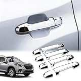 Marchfa【スバル・クロストレック GU系 GUD/GUE型＆スバル・インプレッサ（6代目）GU6/GU7/GUD/GUE型】専用 ドアハンドルカバー ドアノブカバー 外装パーツ（ピアノブラック）