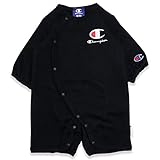 champion(チャンピオン) ベビー 赤ちゃん 子供服 ベビー服 長袖 カバーオール ロンパース 裏毛 ブラック 60-70cm 69662008BK60-70