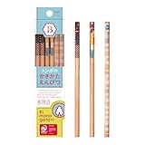 トンボ鉛筆 かきかた鉛筆 B (3種のデザイン) 木物語 水色柄 1ダース KB-KF01-B