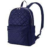 【 おしゃれ ママ の マザーズリュック 】 軽量 大容量 マザーズバッグ 哺乳瓶ホルダー付 仕分けに便利 10ポケット レディース リュック (02-ネイビー)