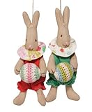 Maileg Newborn Baby Bunny with Rattle on a String by Maileg