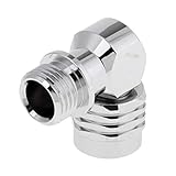 F Fityle 第2段階スキューバダイビングレギュレータアダプタ用　90度　スイベルホースアダプタ　 耐久性 互換性