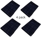 peicees 17 " x 24 "ノンスリップマイクロファイバーメモリーフォームバスルームマット4パック