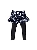 SaluteTiti(サルテティティ)女の子　星柄スカート付きレギンスパンツ(130cm　ブラック)