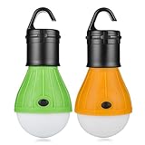 Linkax 屋外 吊り 3LED キャンプ ライト 電球 釣り ランタン ポータブル 懐中電灯 釣り提灯（二点セット）