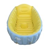 【YW】ベビーバスタブ赤ちゃんインフレータブルプール (黄色)