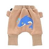 Ochine キッズパンツ ベービー服 男女兼用 子供服 モンキーパンツ 裏起毛 PPパンツ 厚手 ストレッチパンツ もこもこ ウエストゴム 可愛いプリント 暖かく保つ 幼稚園 旅行