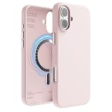 elago 磁気シリコンケース iPhone 16 Plus対応 6.7インチ すべてのMagSafeアクセサリーに対応 - 内蔵マグネット ソフトグリップシリコン 耐衝撃 (ラブリーピンク)