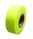 Bon 84-769 150-Feet by 1-3/16-Inch 4-Mil High Visibility Flagging Tape, Fluorescent Lime Green, 12-P