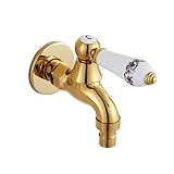 Homyl ウォールマウント　ハンドル　壁掛け式　蛇口　冷水　水漏れ防止　長持ち　バスタブ　ゴールデンランドリー　耐久性　