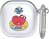 【elago】 Galaxy Buds2 Pro/Buds 2 / Buds Pro/Buds Live 対応 ケース クリア BT21 公式 グッズ クリアケース カラビナ 付き アクセサリー [ ギャラクシーバッズ 2 プロ / ギャラクシーバッズ2 対応 ] LINE FRIENDS BT21 JELLY CANDY TATA