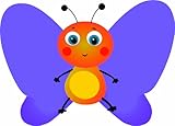 BabyFirstTV Character Peel N Stick Appliques, Butterfly by BabyFirstTV