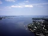 Annapolis、MD – フォト – Aerial View Of South川Looking Towardチェサピークbay-ハイスミス 44in x 36in H14412_4436