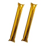 Motto Collection 25本 スティックバルーン 応援グッズ バルーンスティック 鳴り物 スティック バルーン 風船 棒 応援棒 応援バルーン (ゴールド)