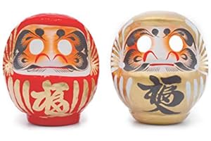 高崎だるま 赤金 2ケセット 11×10×9 福入 家内安全 商売繁盛 開運出世 達磨 置物