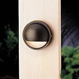 Kichler Lighting 15064BBR Half Moon 12-Volt Deck and Patio Light, Bronzed Brass [並行輸入品]