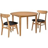 タマリビング ダイニングセット ナチュラル 幅100cm[丸型] ブルック 50003472-77 3点入